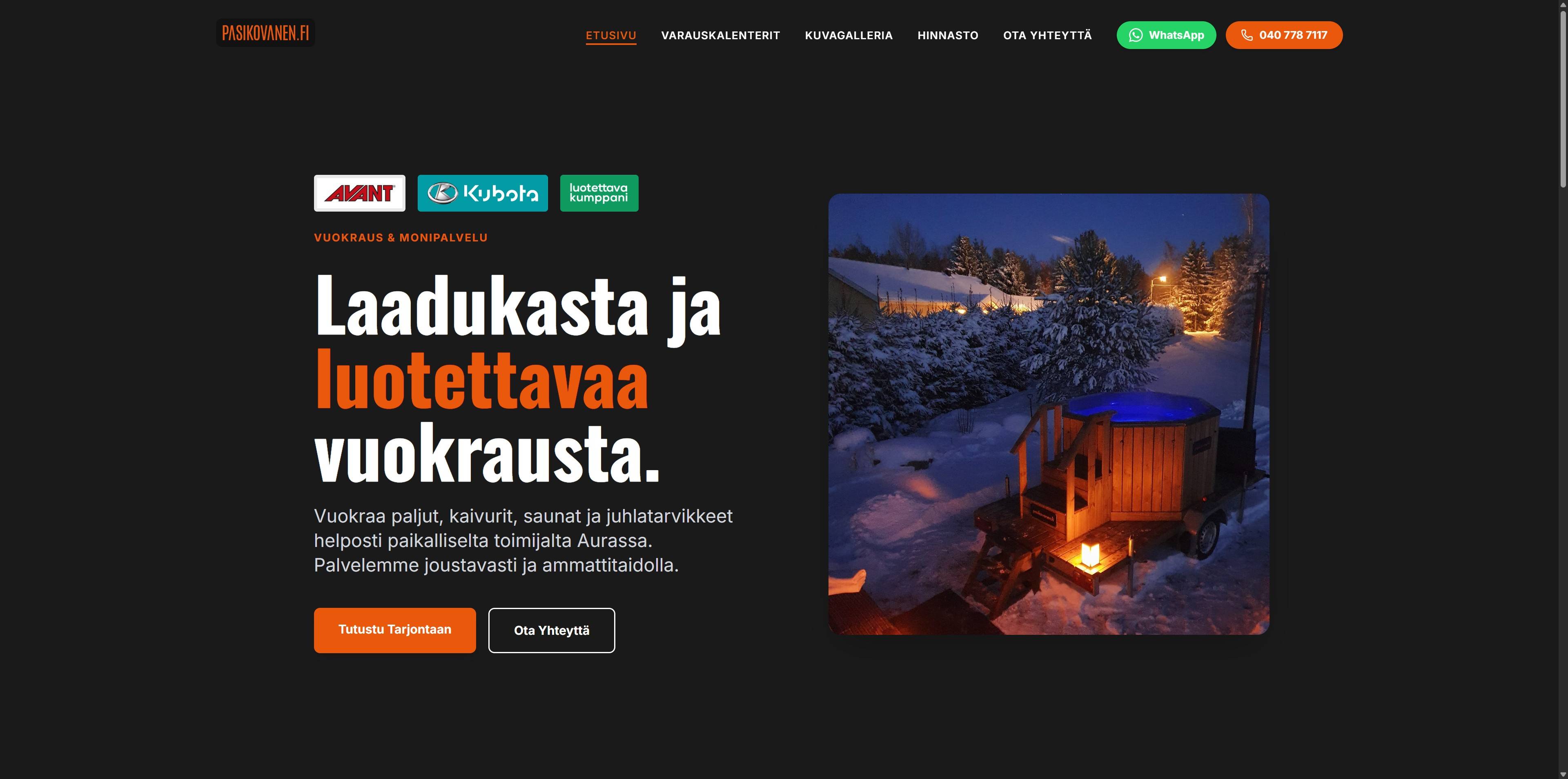 Pasi Kovanen verkkosivuston esikatselukuva